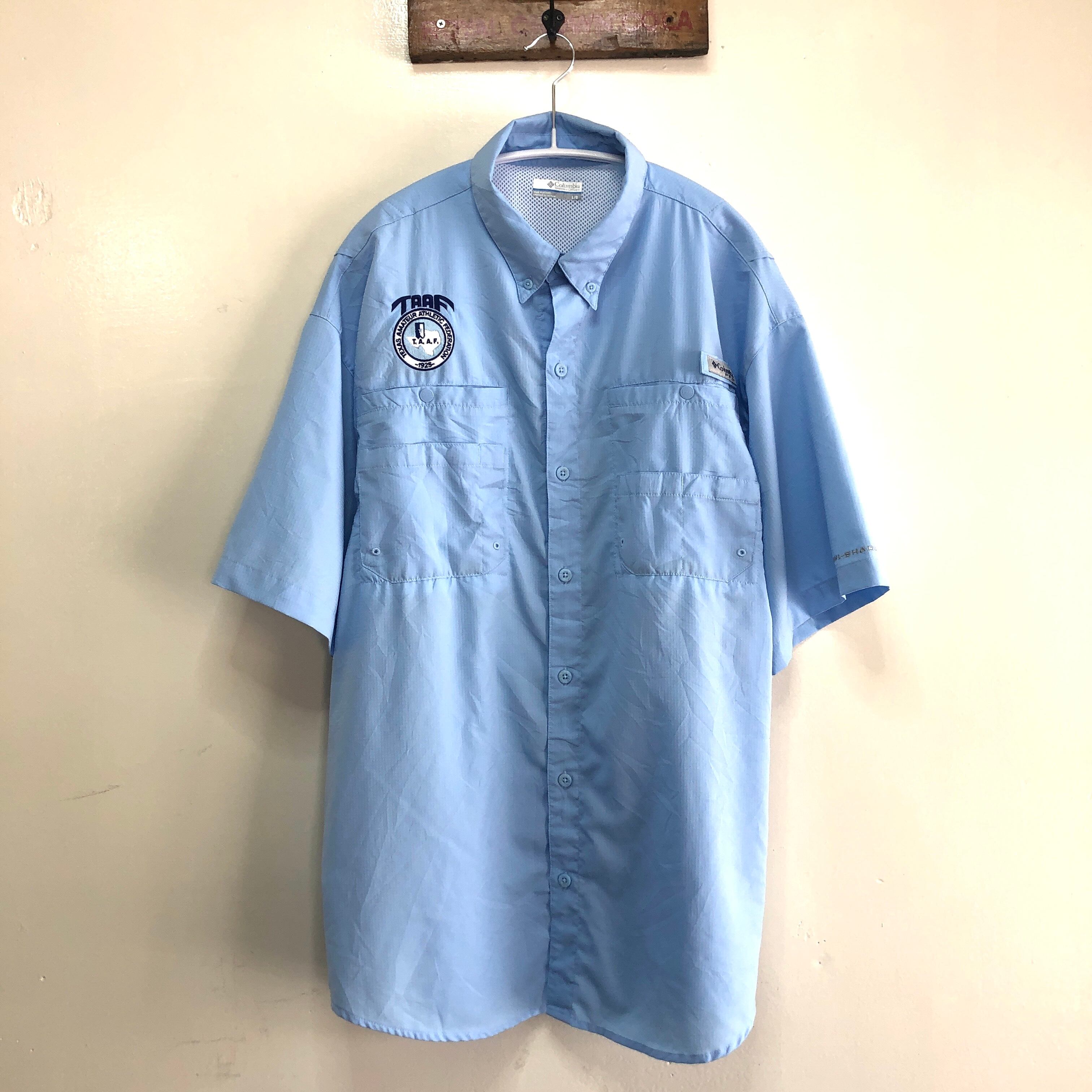 コロンビアpfg フィッシングシャツ 半袖 アウトドア 企業刺繍 黄色 Xxl 正規逆輸入品 コロンビアpfg フィッシングシャツ 半袖 アウトドア 企業刺繍 黄色 Xxl 正規逆輸入品