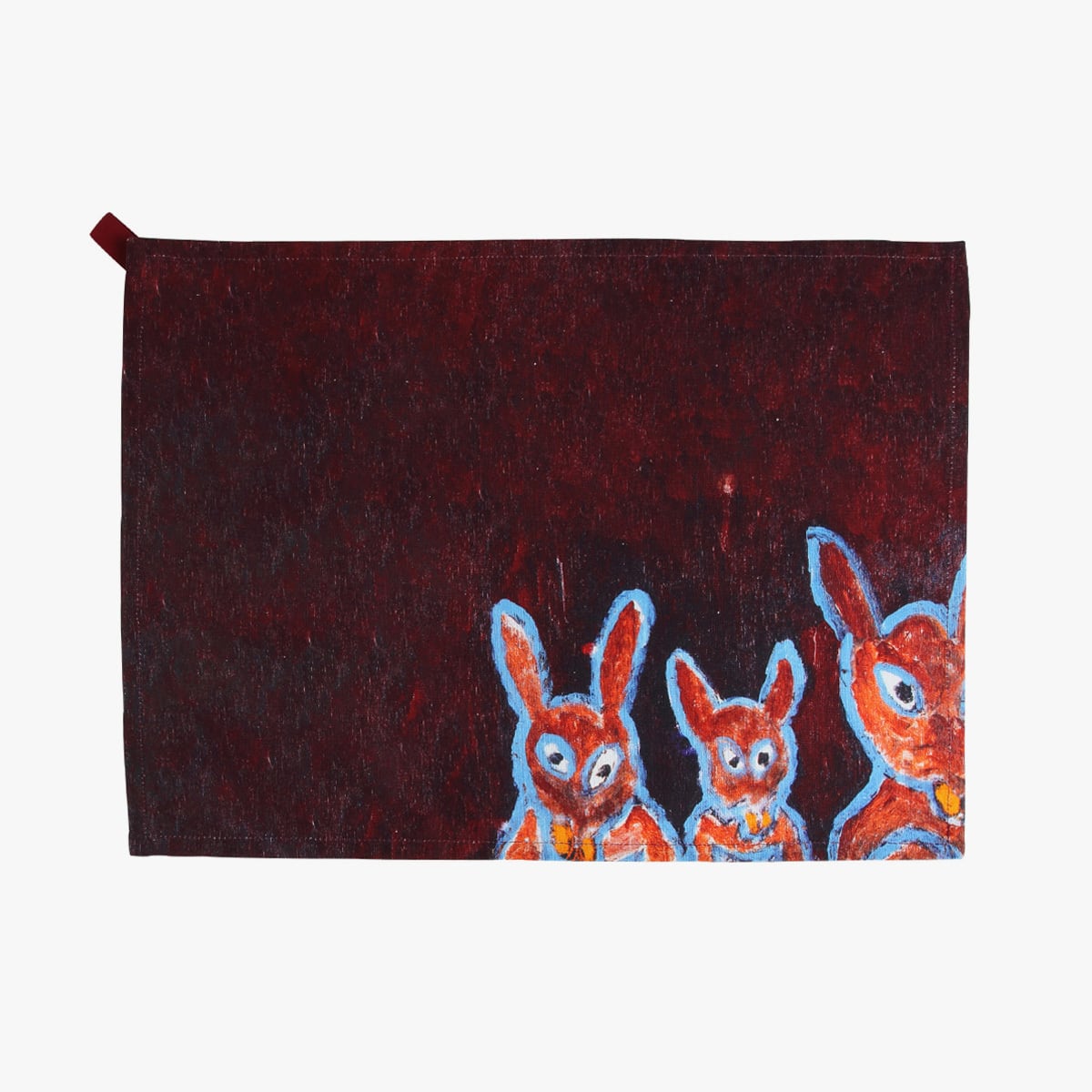 キッチンクロス「三匹の猫」小笹逸男