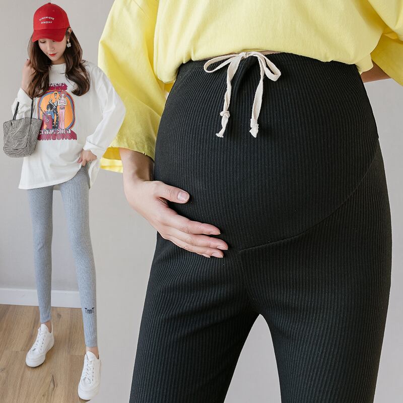 【新作】【送料無料】 女性妊娠服妊娠パンツスタイリッシュイージーマッチングレタープリントスリミングベリーサポートパンツ韓国ファッション AL expec379608366864