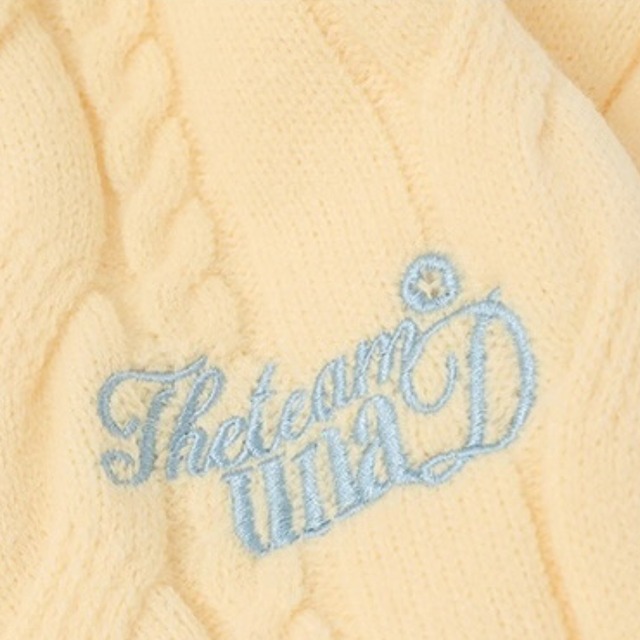 button front cable knit cardigan　ボタンフロントケーブル編みニットカーディガン　J1594