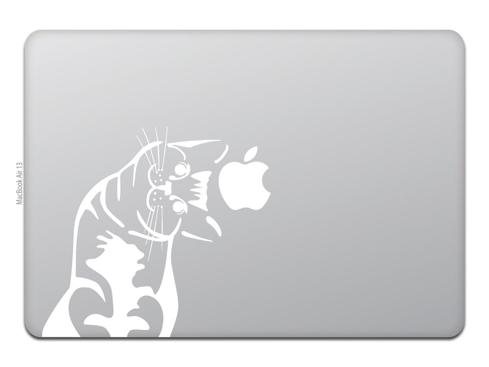 MacBook Air シルバー 猫のステッカー付き カインドストア MacBook Air / Pro 11 / 13インチ マックブック