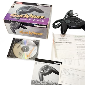 マイクロソフト サイドワインダー ゲームパッド Windows95専用 入手困難品 レトロ 未チェック品 ジャンク扱い