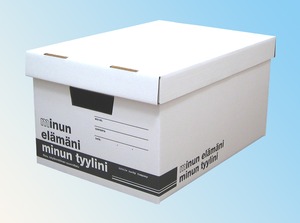 MINUN BOX(ミヌンボックス) 収納ケース ダンボール素材 Bタイプ(W295 D430 H220mm) 12個セット 日本製