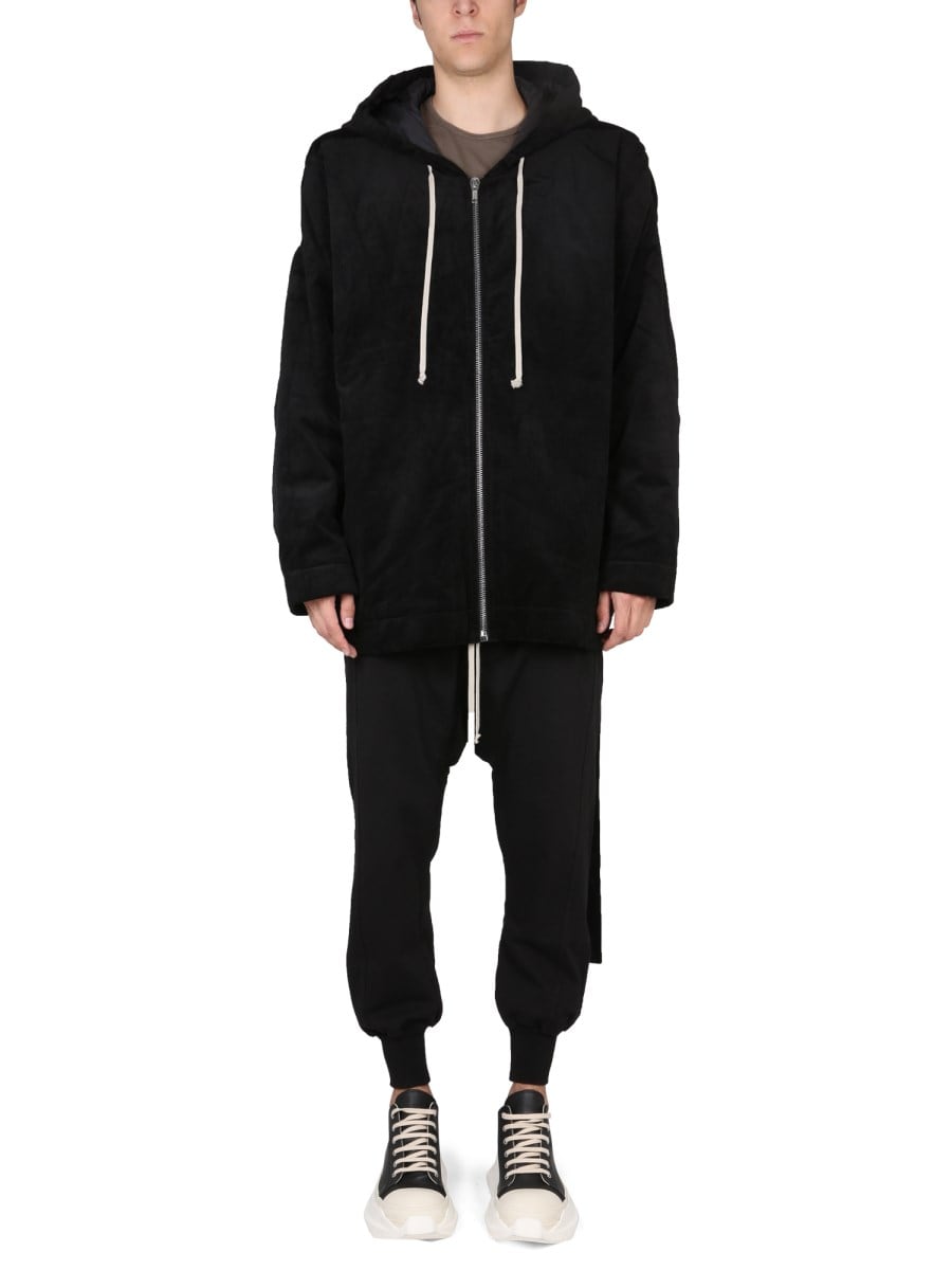 RICK OWENS DRKSHDW JACKET WITH DRAWSTRING AND ZIPPER ...