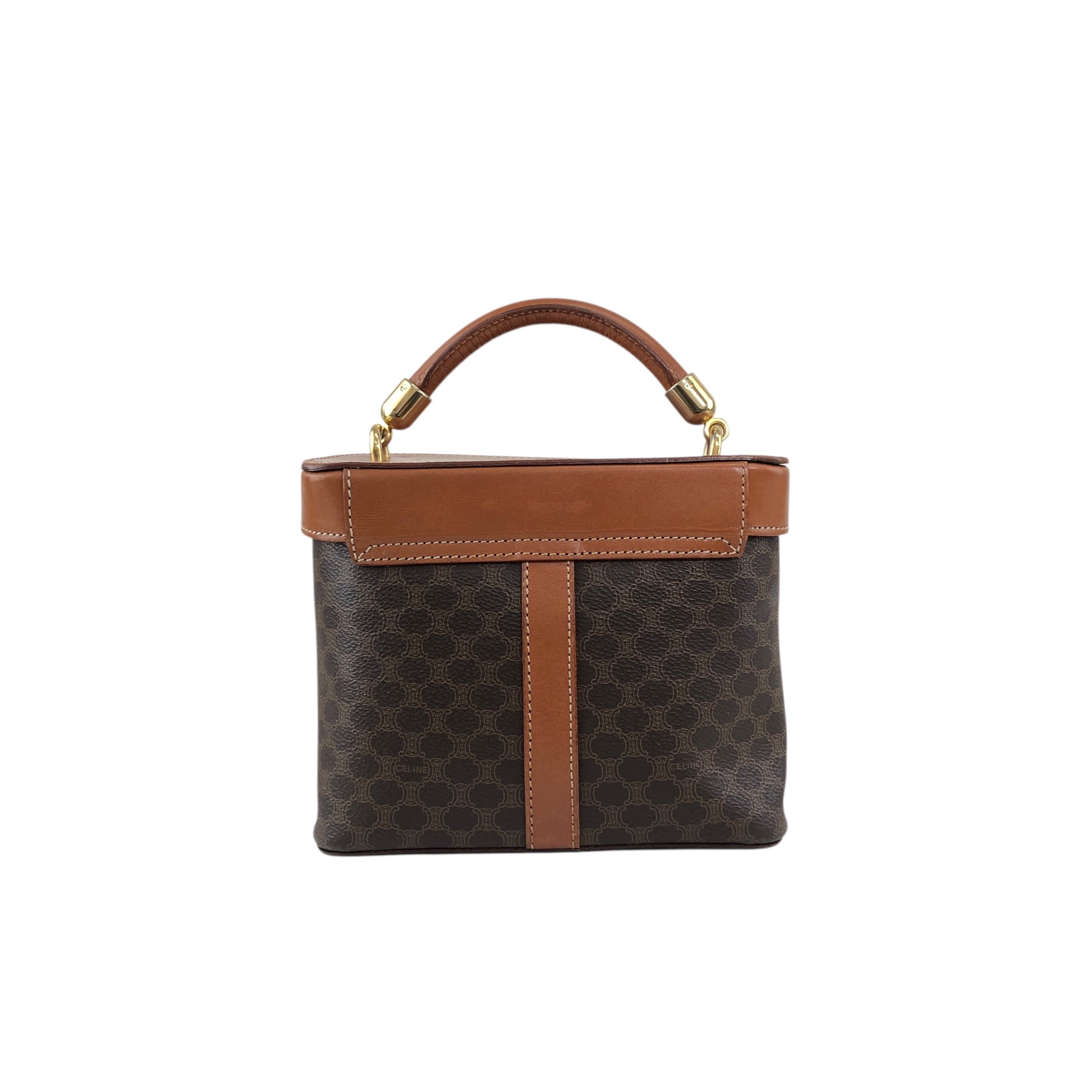 CELINE セリーヌ ショルダーバッグ ブラウン ブラゾン PVCレザー 2way