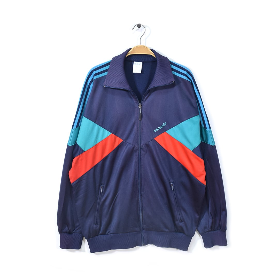 80s アディダス ヴィンテージトラックジャケット ドルマンスリーブ ジャージ マルチカラー adidas サイズXL相当 古着 @CK0129 |  ヤング衣料店 powered by BASE