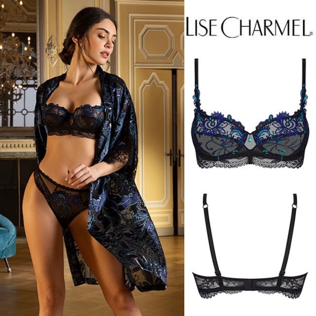 [M09es] パッドなし3/4ブラ(E) 品番ACM3009 ※大きめ注意 【LISE CHARMEL】【リズシャルメル】【インポートランジェリー】