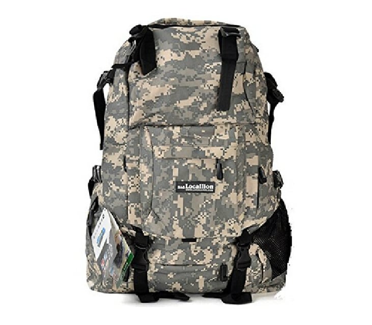 アウトドアプロダクツ] リュック 大容量 2層式 可変プリント オーロラ