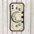 受注生産 iPhoneケース 三日月と星のミニマル星図｜天体図風 STAR052A