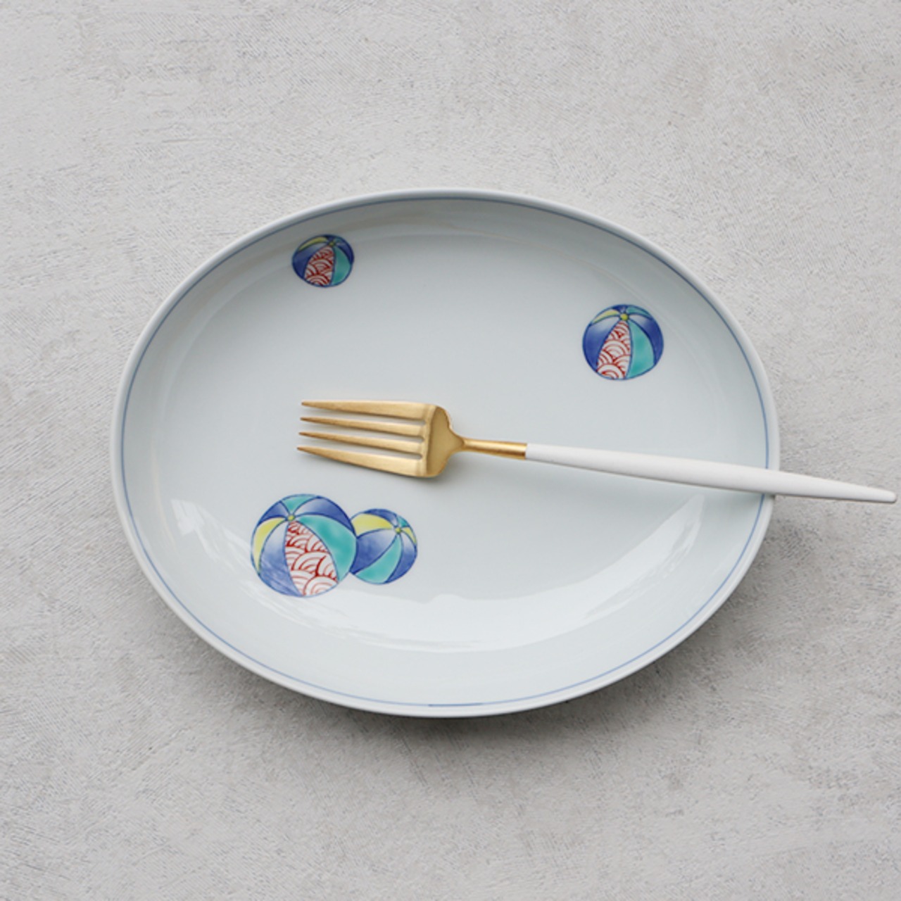 有田焼　風船　パスタ皿　13-042