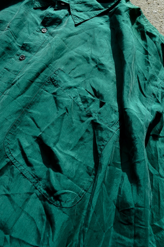 ROBERT STOCK 90's From USA Fade Silk Big Fit Shirt Designers by CHAPS ロバートストック 90s シルクシャツ