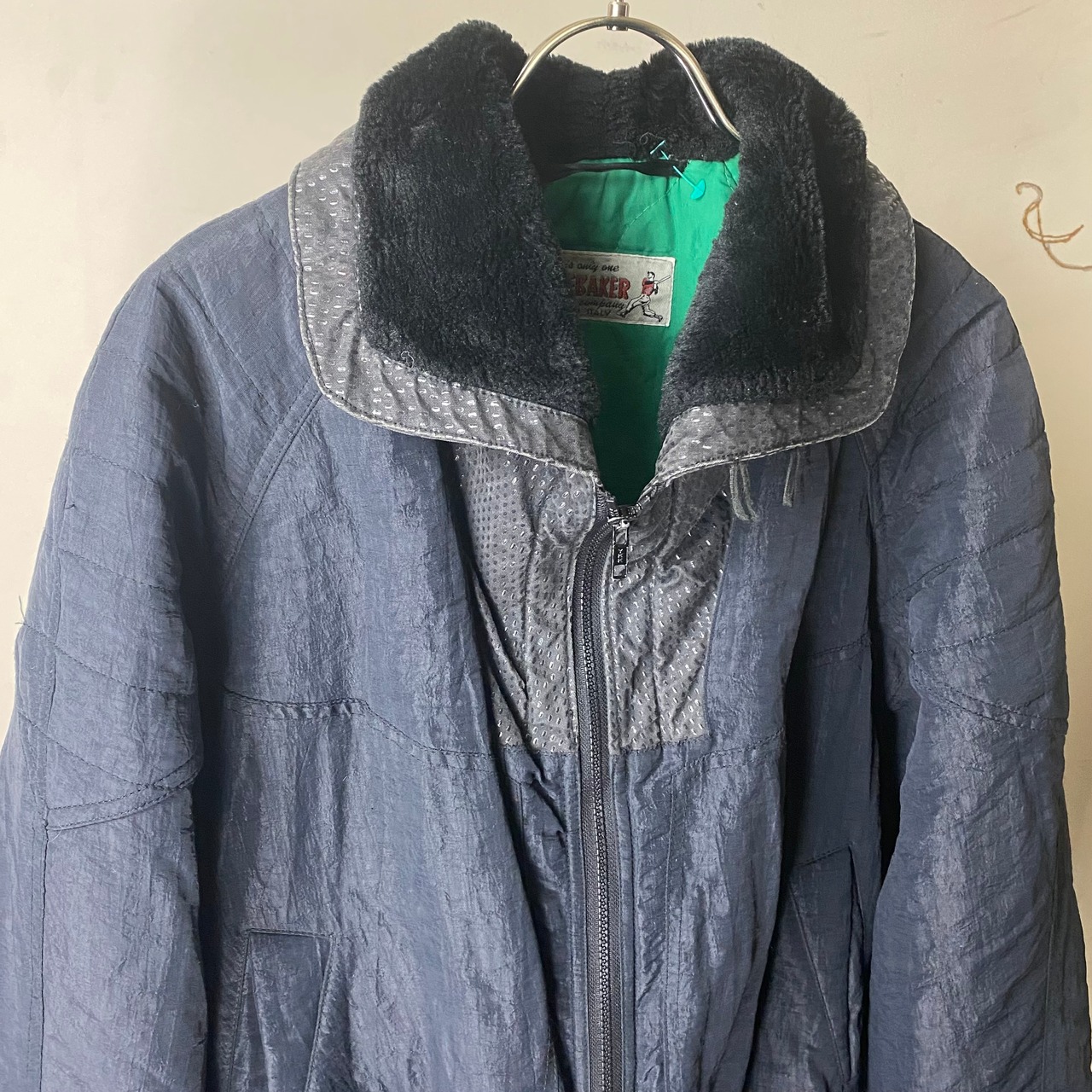 old nylon puckering blouson