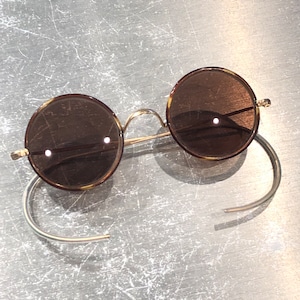 ⊕⊕1940'S EYE WEAR "べっ甲,ラウンド型,ブラウンレンズ"