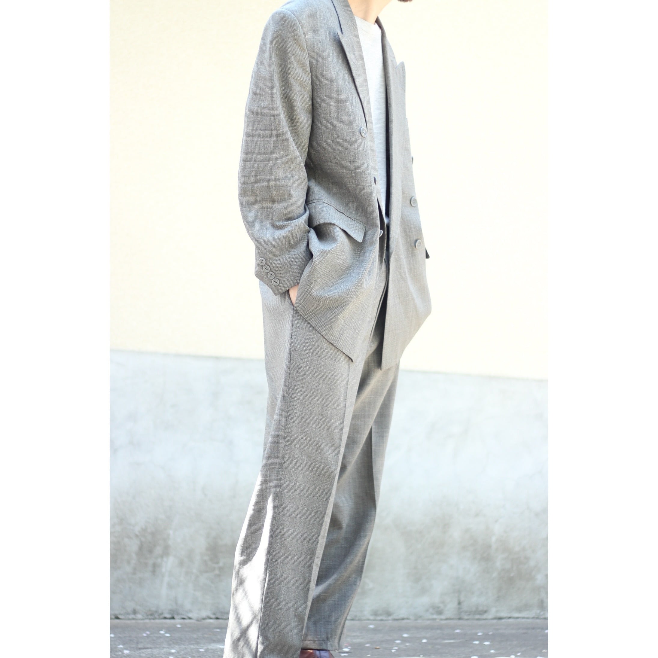 2ピース 1980's~ Christian Dior チェック オーバーサイズ ワイド