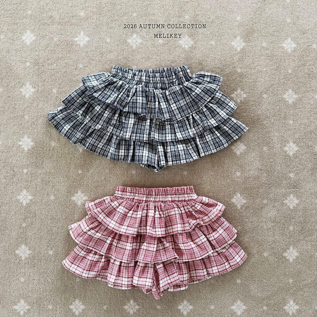 韓国子供服 / 26Autumn / 〖取寄〗Melikey / イリアフリルショートパンツ / 女子服 *XS~JM*
