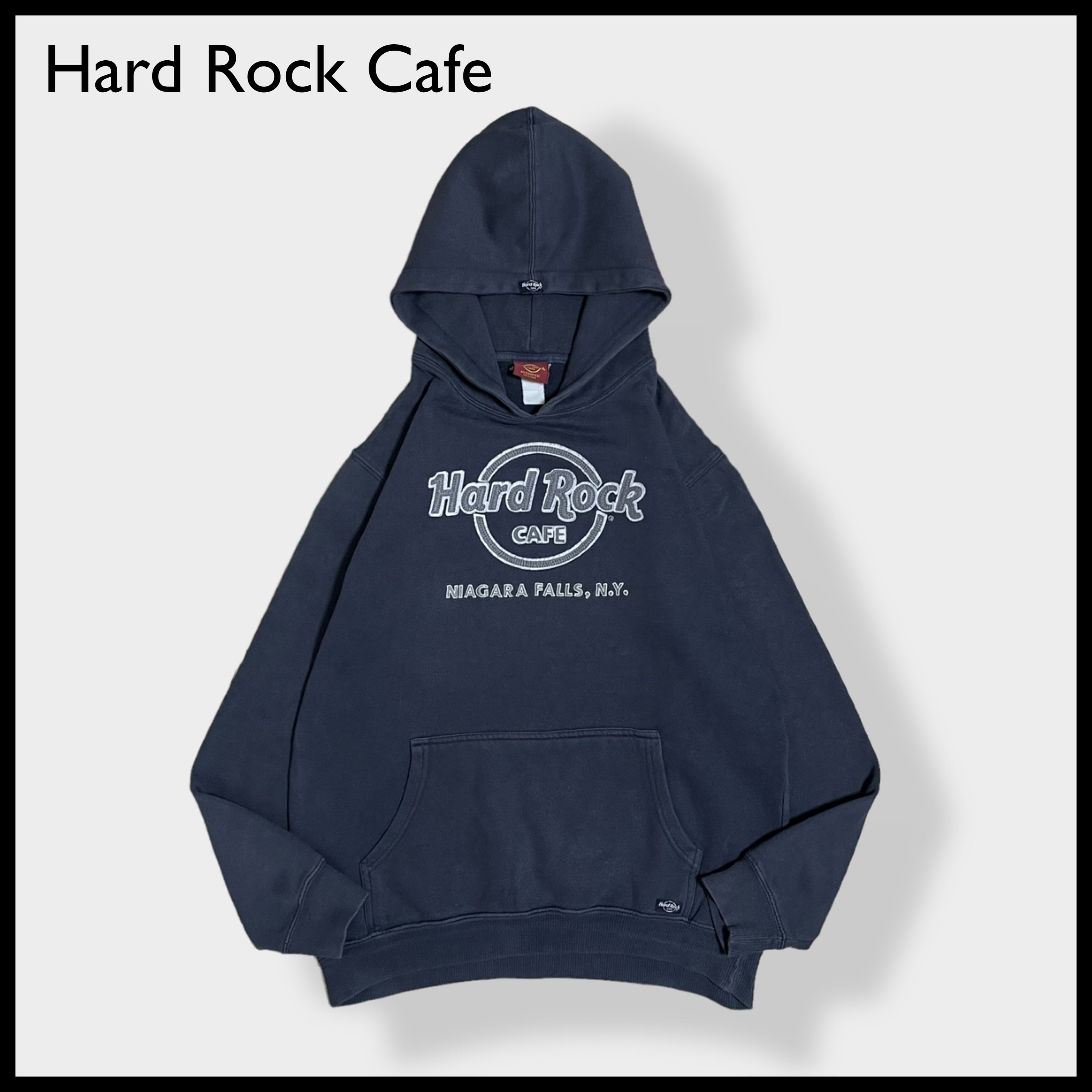 【90s・USA製】ハードロックカフェ　スウェット トレーナー　ニューヨーク　黒