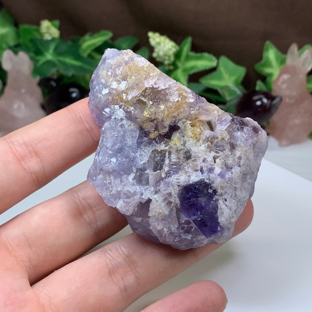 37.幻想的な色合い☆ヤオガンシャン産・パープルフローライト原石