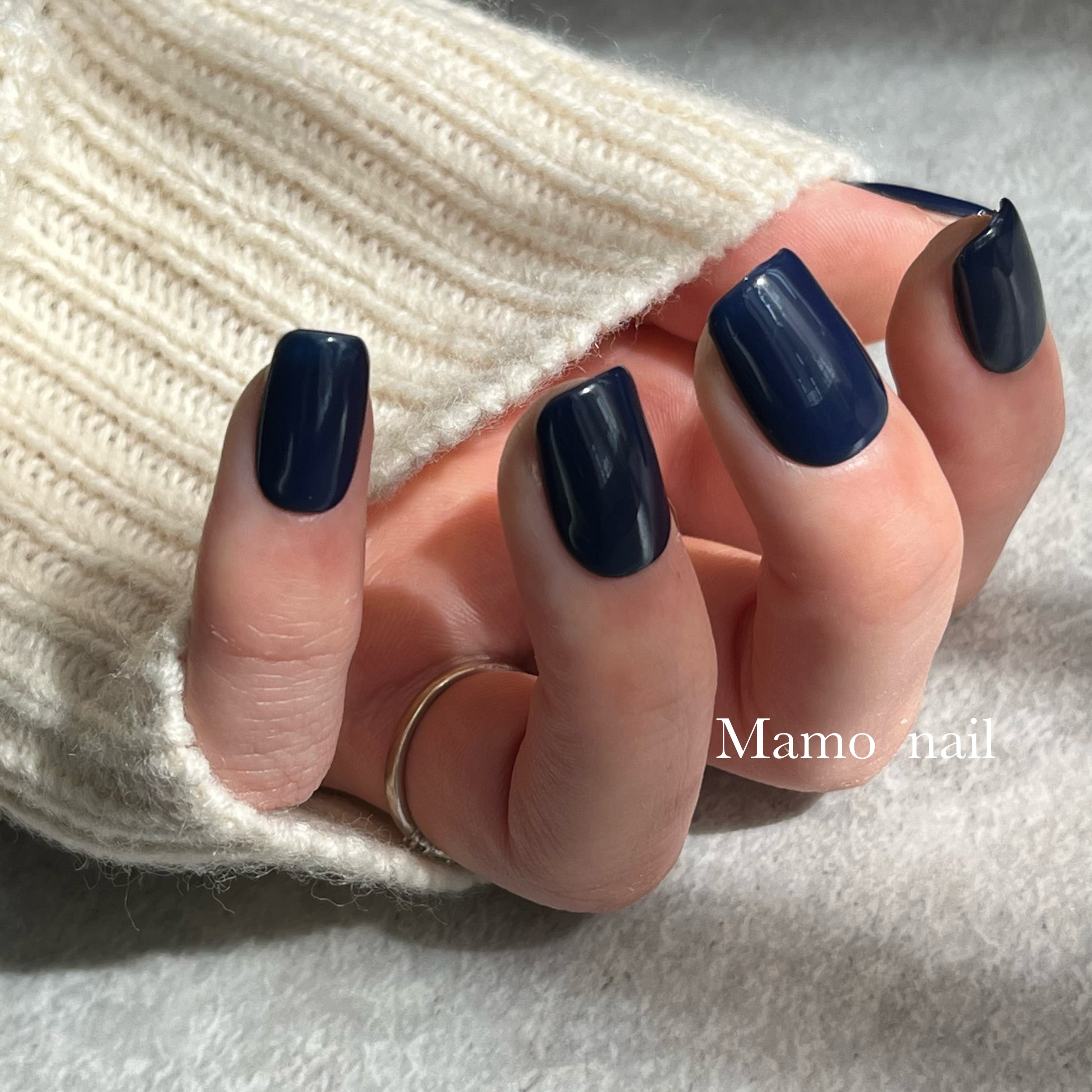 Bordeaux one color nail tip | Mamo nail