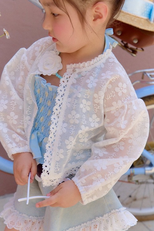 【5/9〆予約】<chouchoushasha>  Lace cardigan