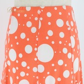 フラメンコ 衣装 ファルダ スカート サーモンピンク 水玉 ドット 伸縮 ストレッチ 柔らかい レッスン 練習着 オレンジ系 ピンク系 フラメンコ スカート 動きやすい カジュアル ダンス 衣装 コスチューム おしゃれ かわいい