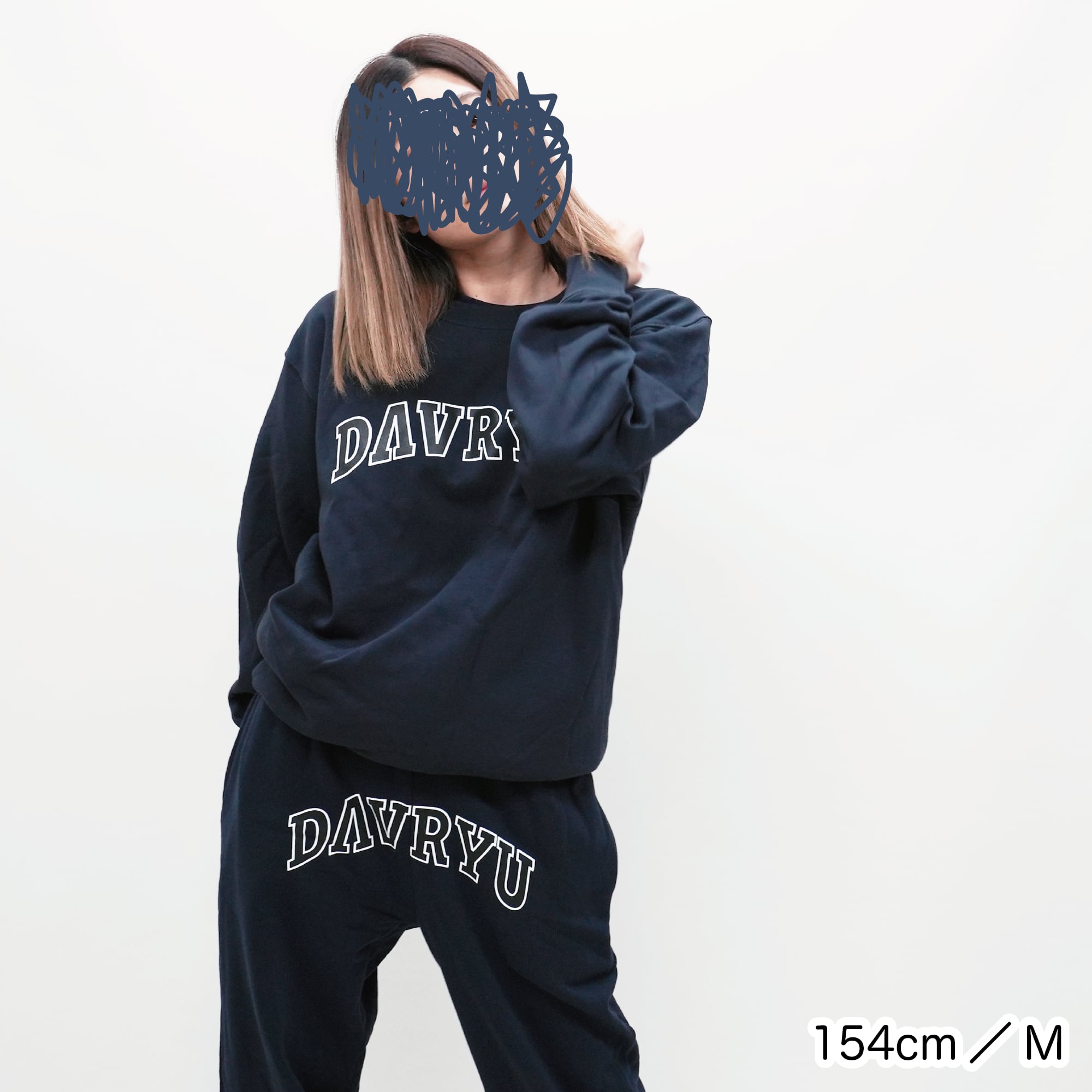 davryu 黒 フード付きスウェット L davryu 黒 davryu パーカー