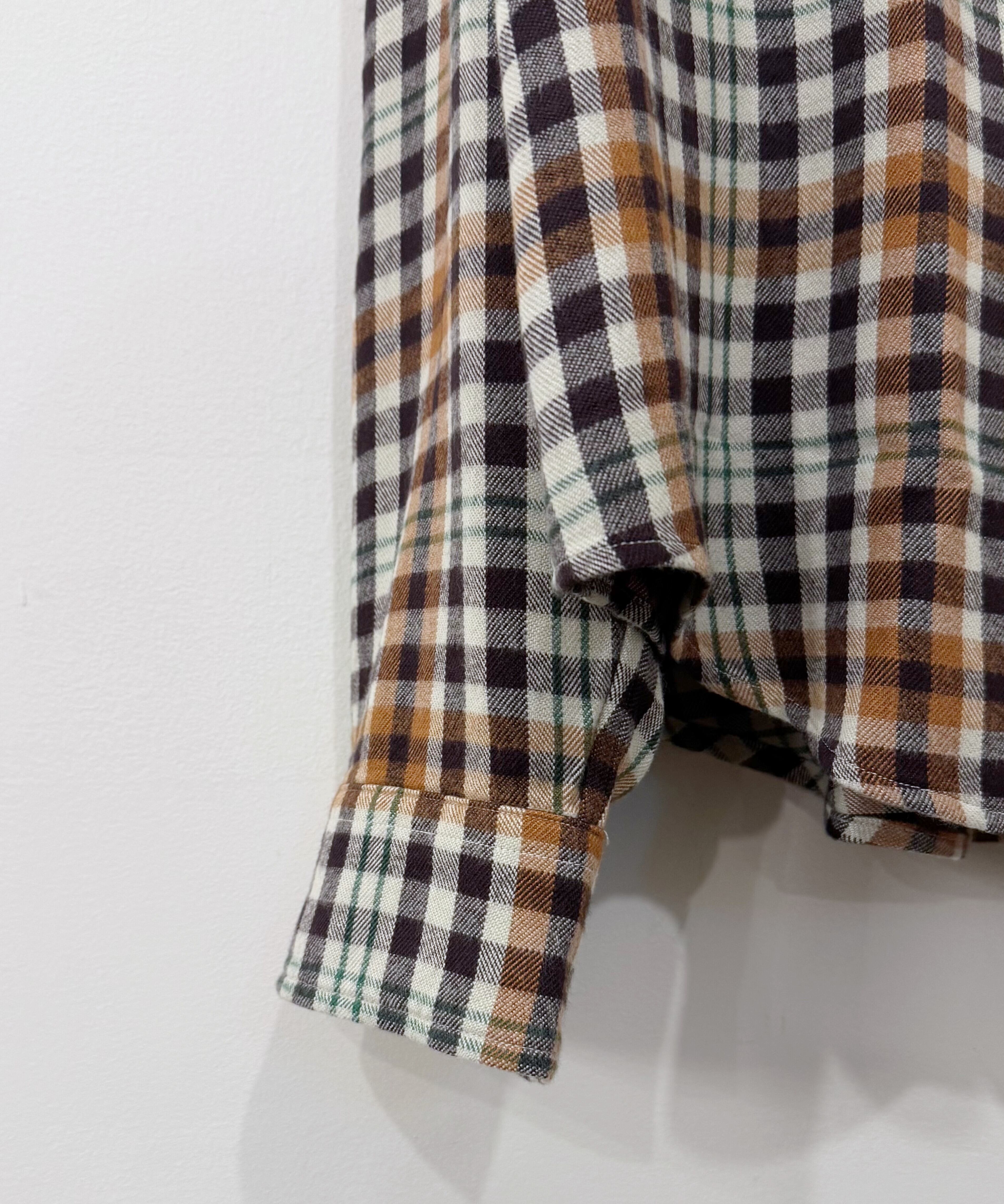 25AW unused US2524 レーヨンチェックシャツ 先染め 25AW unused US2524 レーヨンチェックシャツ 先染め