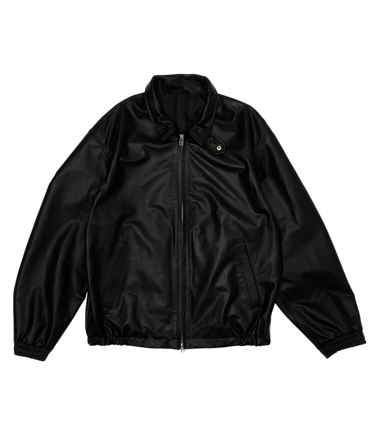 UNIVERSAL PRODUCTS. / 261-60405 LEATHER BLOUSON (BLACK 