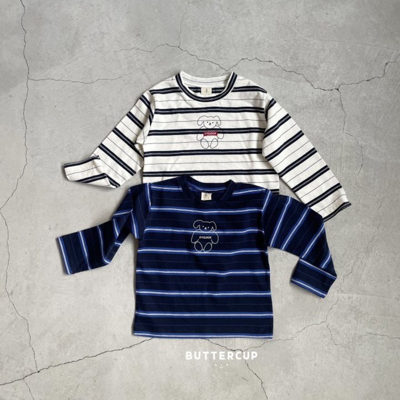 [BUTTERCUP] Bear Clock Finn Tee / [버터컵] 베어어클락핀티