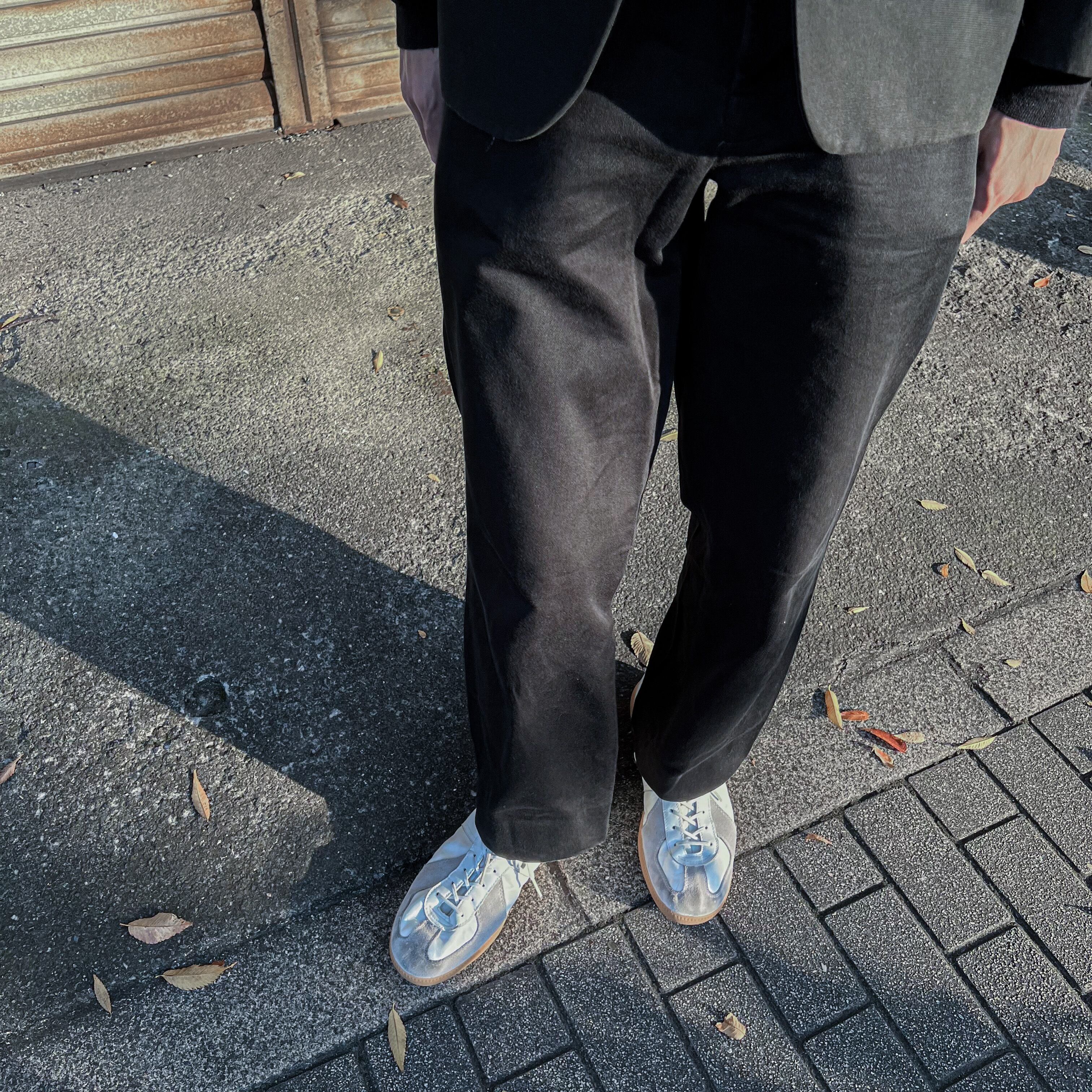 90s “agnes b.” made in france black streat cotton pants