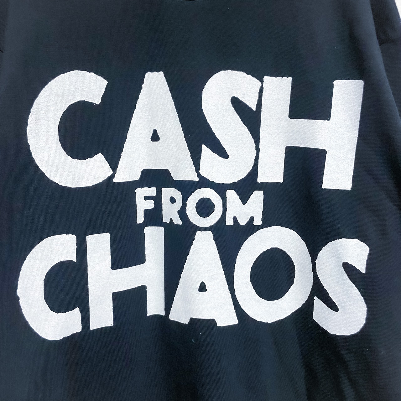 UNFINISHED CASH FROM CHAOS Tshirt BLACK