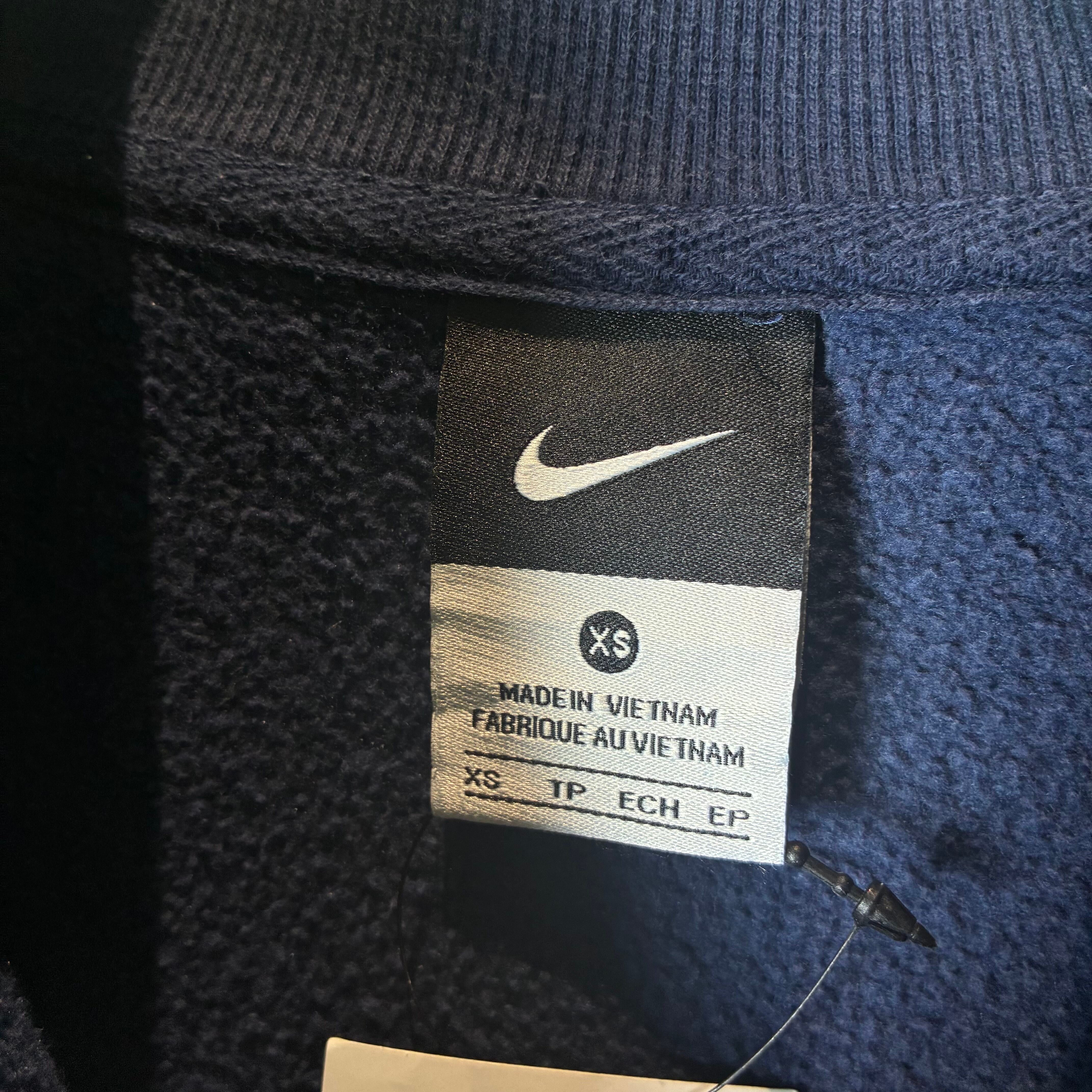 NIKE ハーフジップスウェット ネイビー ワンポイントスウィッシュ