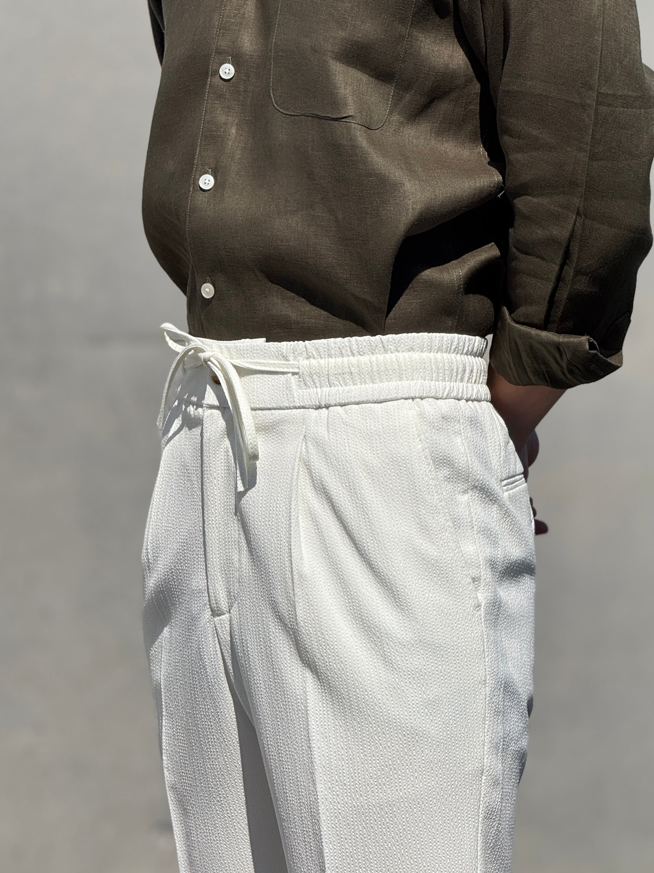 シアサッカーイージーパンツ【春夏用】 | Wide Range