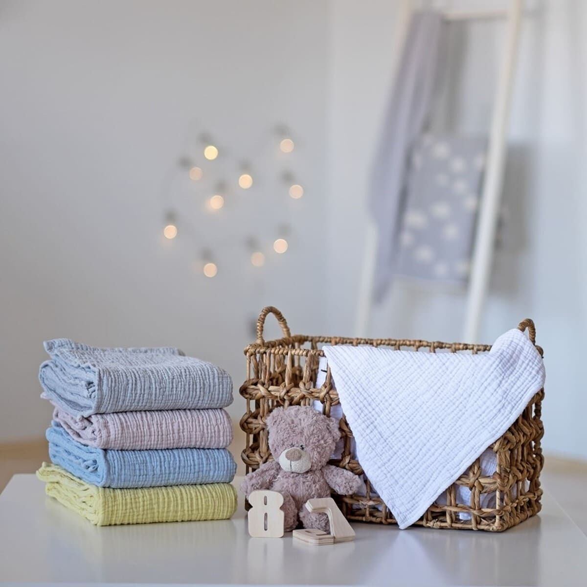 the little BARiNE】コクーン ベビーブランケット ベージュ 柔らかな