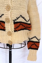 Wool knit cardigan