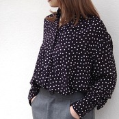 SINME  ドットBDブラウス
