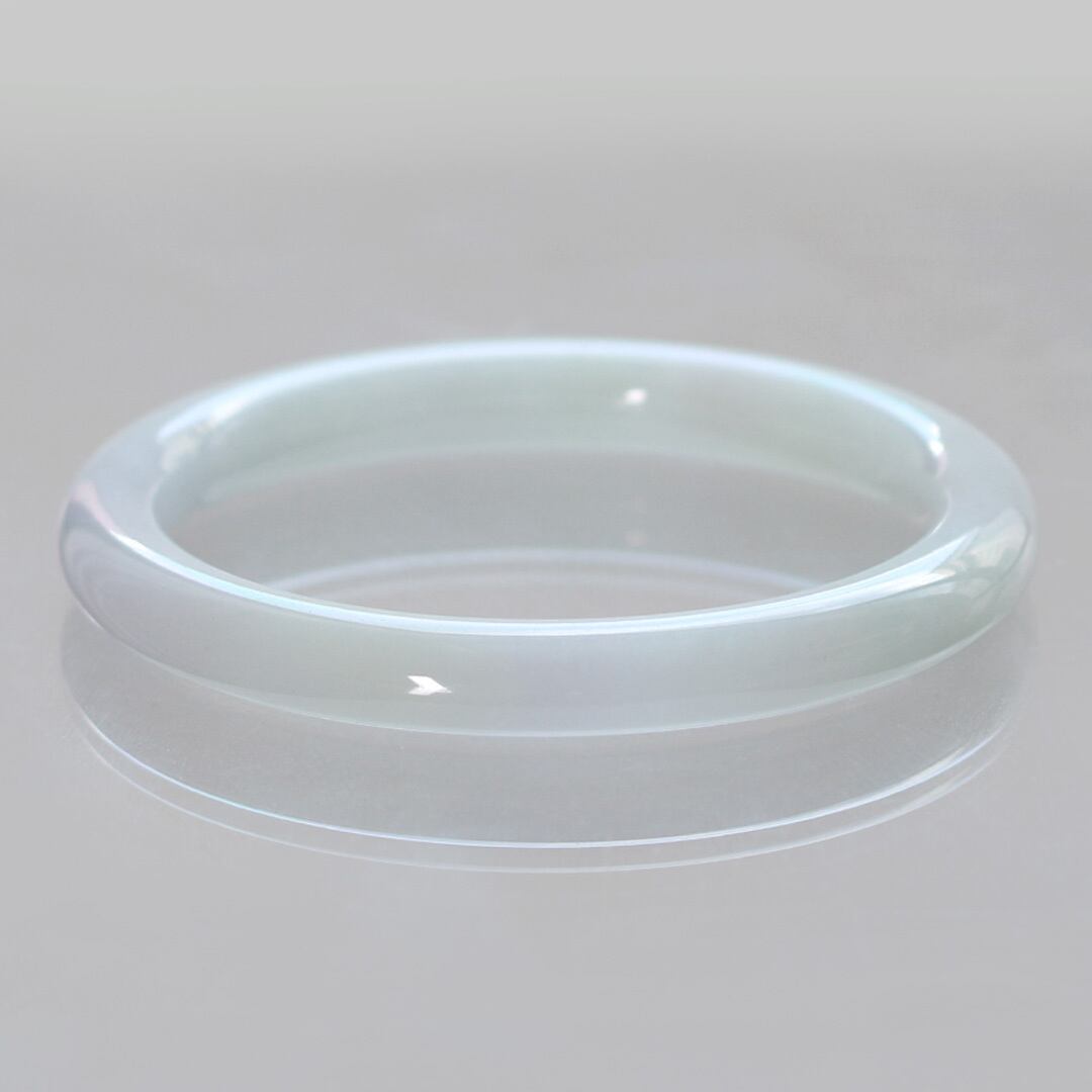 内径 約56.8mm 】貴重なラベンダー翡翠バングル！A貨翡翠 jd_bg1288