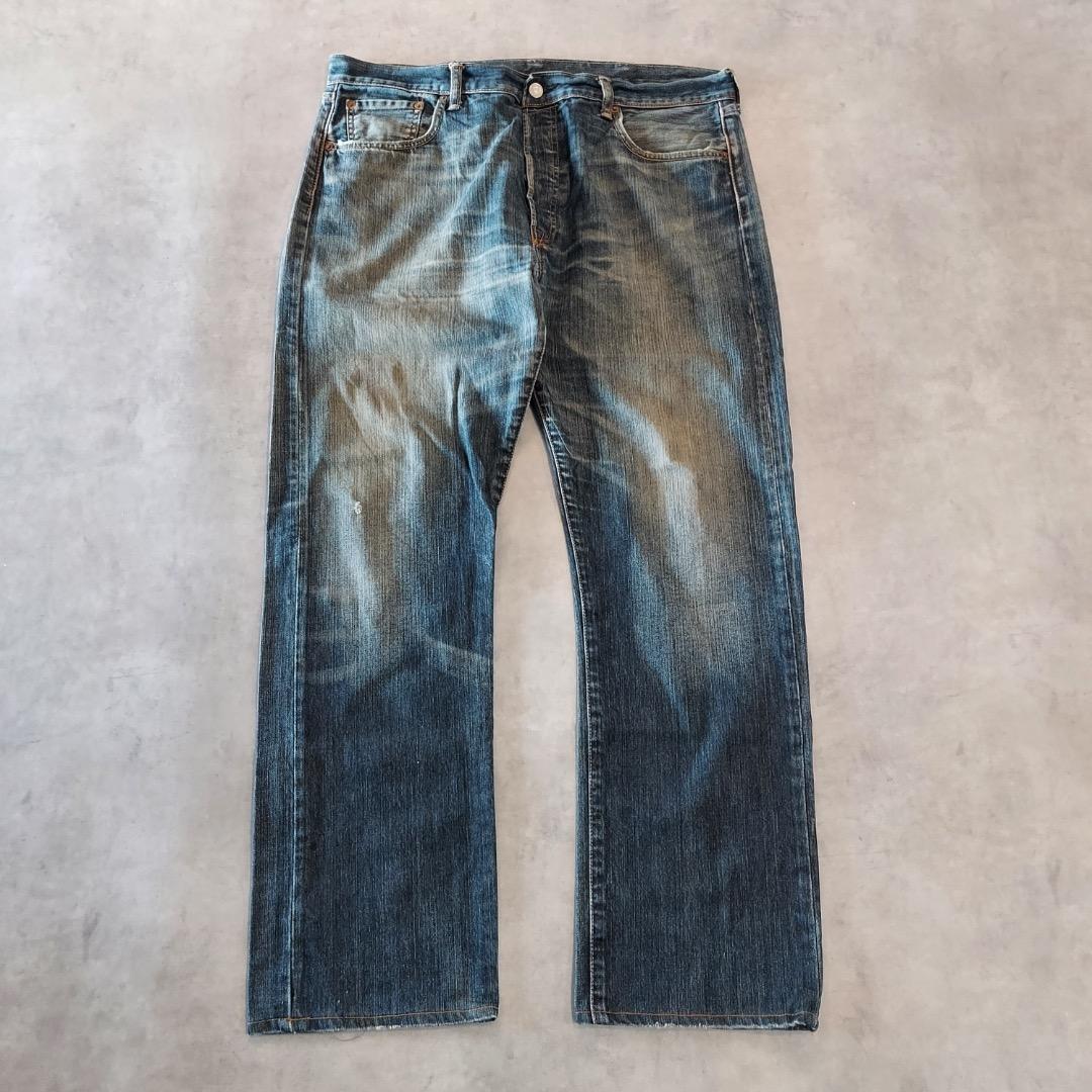 リーバイス501 Levis W38 鬼ヒゲ ハチノス 青 古着 21028 | fuufu