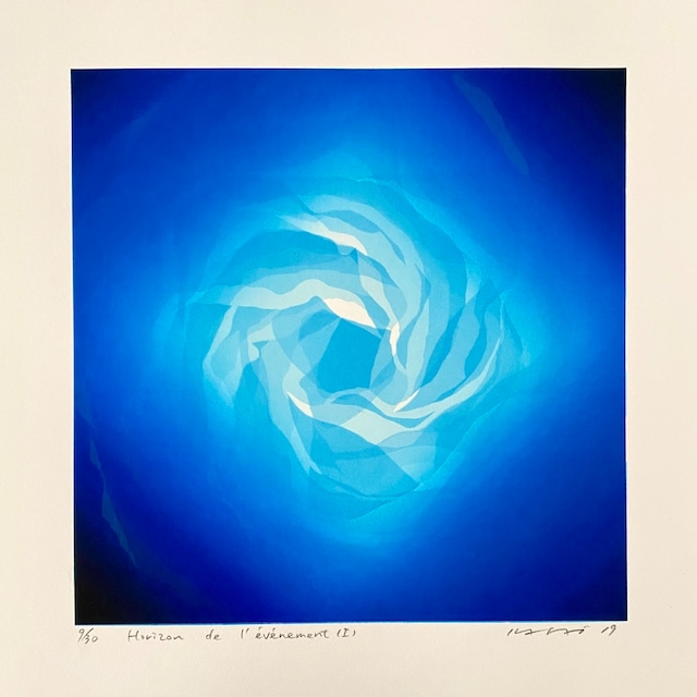 笠井正博 KASAI Masahiro "Horizon de l'événement(Ⅰ) 事象の地平線(Ⅰ) " silkscreen print, sheet