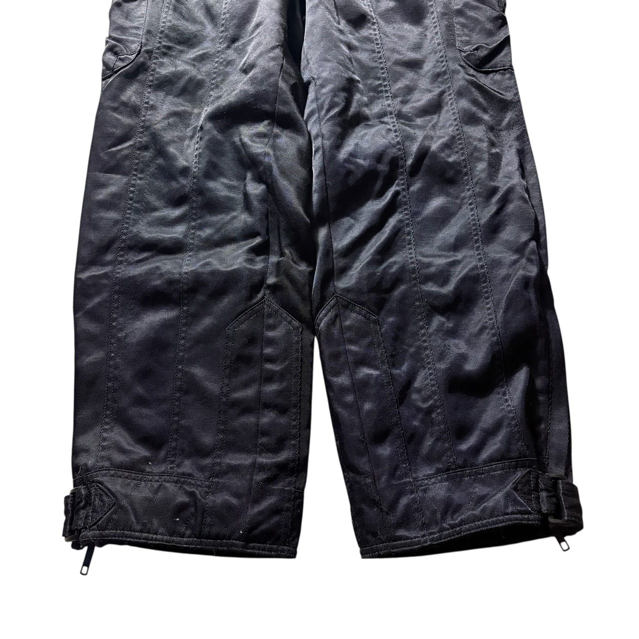 vintage NICOLE SPORTS black nylon padding overalls