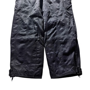 vintage NICOLE SPORTS black nylon padding overalls