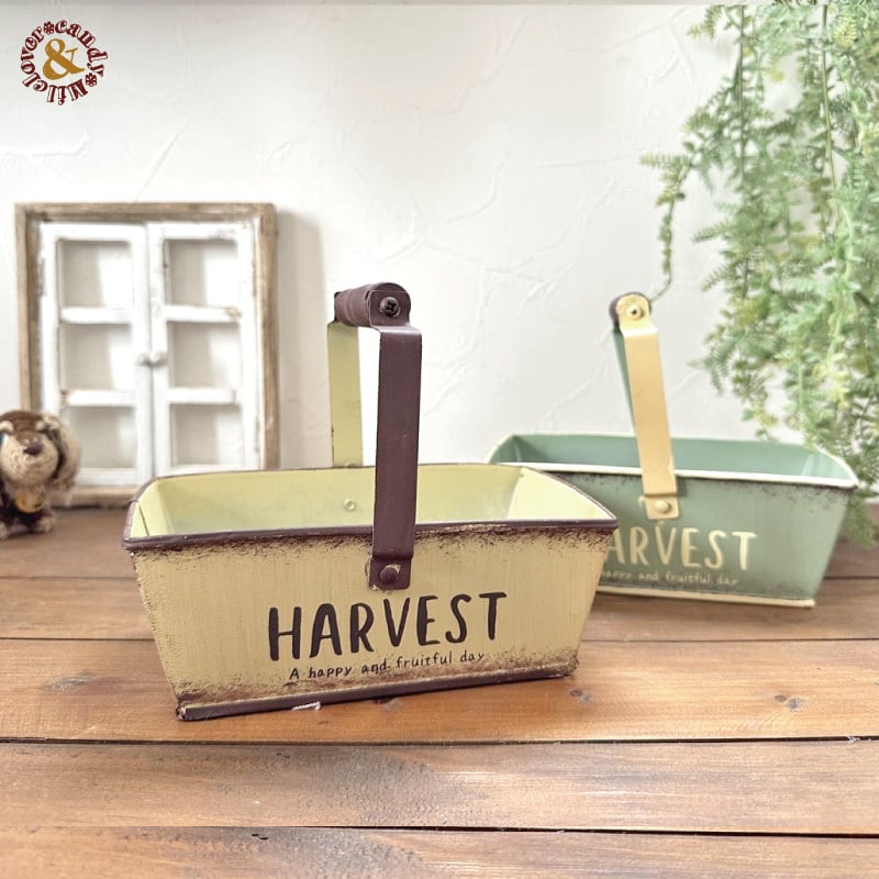 小物入れ アンティーク調 ハーベストバスケット S | 雑貨zakka-candy