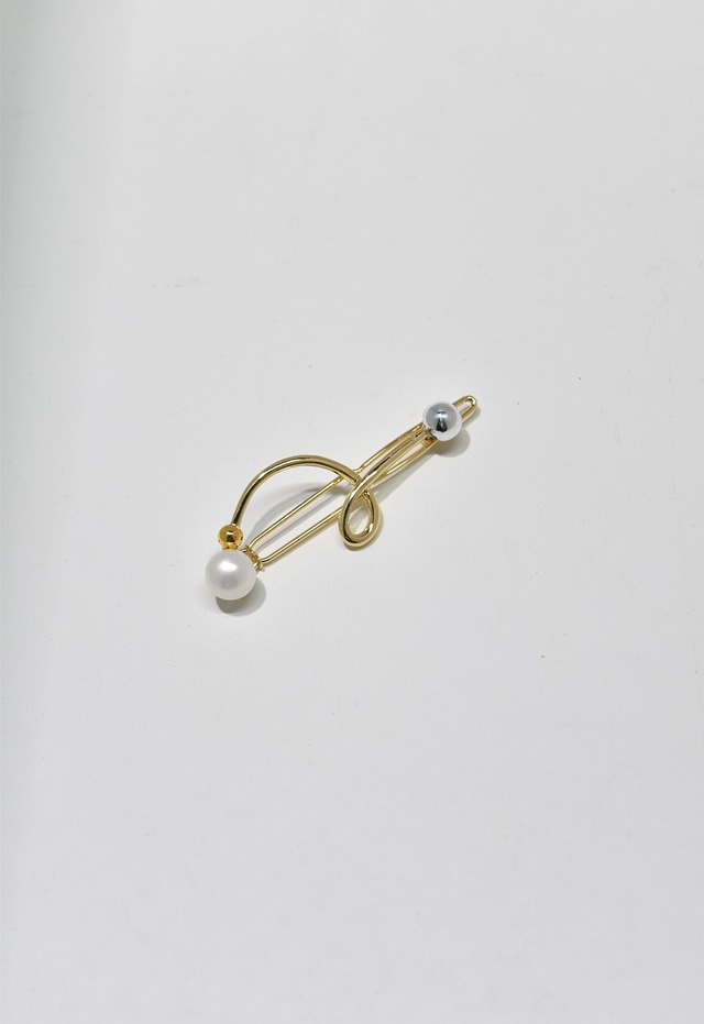 Scribble Pin　Gold