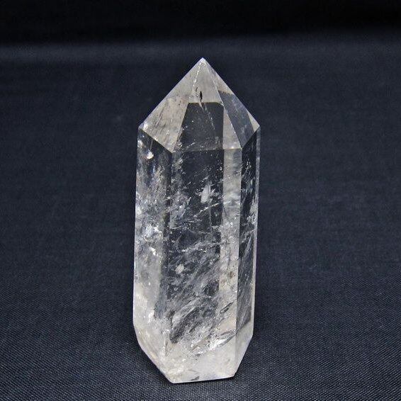 水晶 六角柱 ポイント 置物 一点物 142-11042