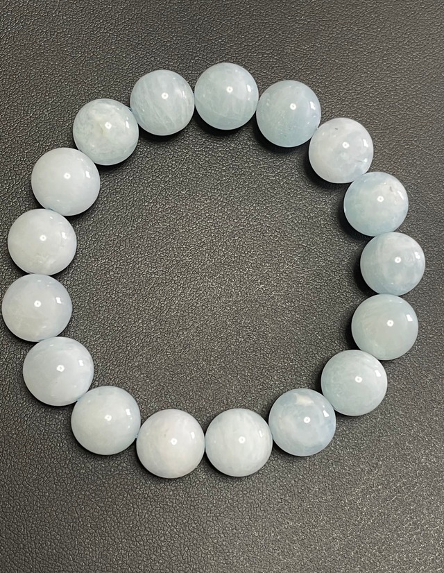 天然石　アクアマリン　ブレスレット