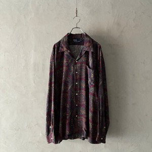 -Polo by Ralph Lauren- paisley open collar rayon shirt