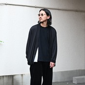 Nonnotte(ノノット) Minimum Smoking Jacket、kuon(クオン)GANKO別注Sashiko Docking Teeコーディネート