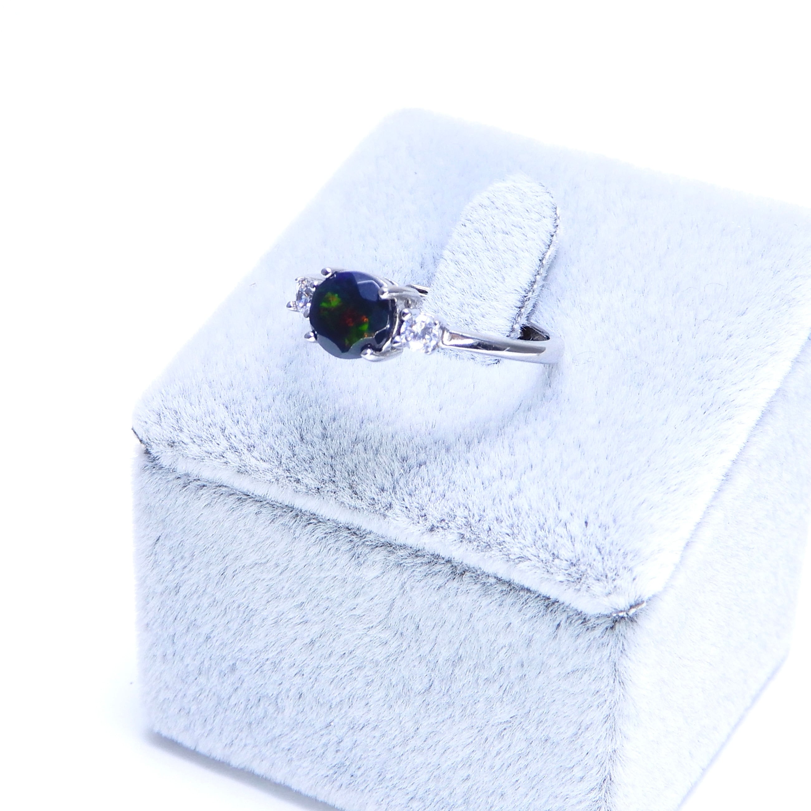 リング♦︎エチオピアンオパール♦︎WGカラー《0020》