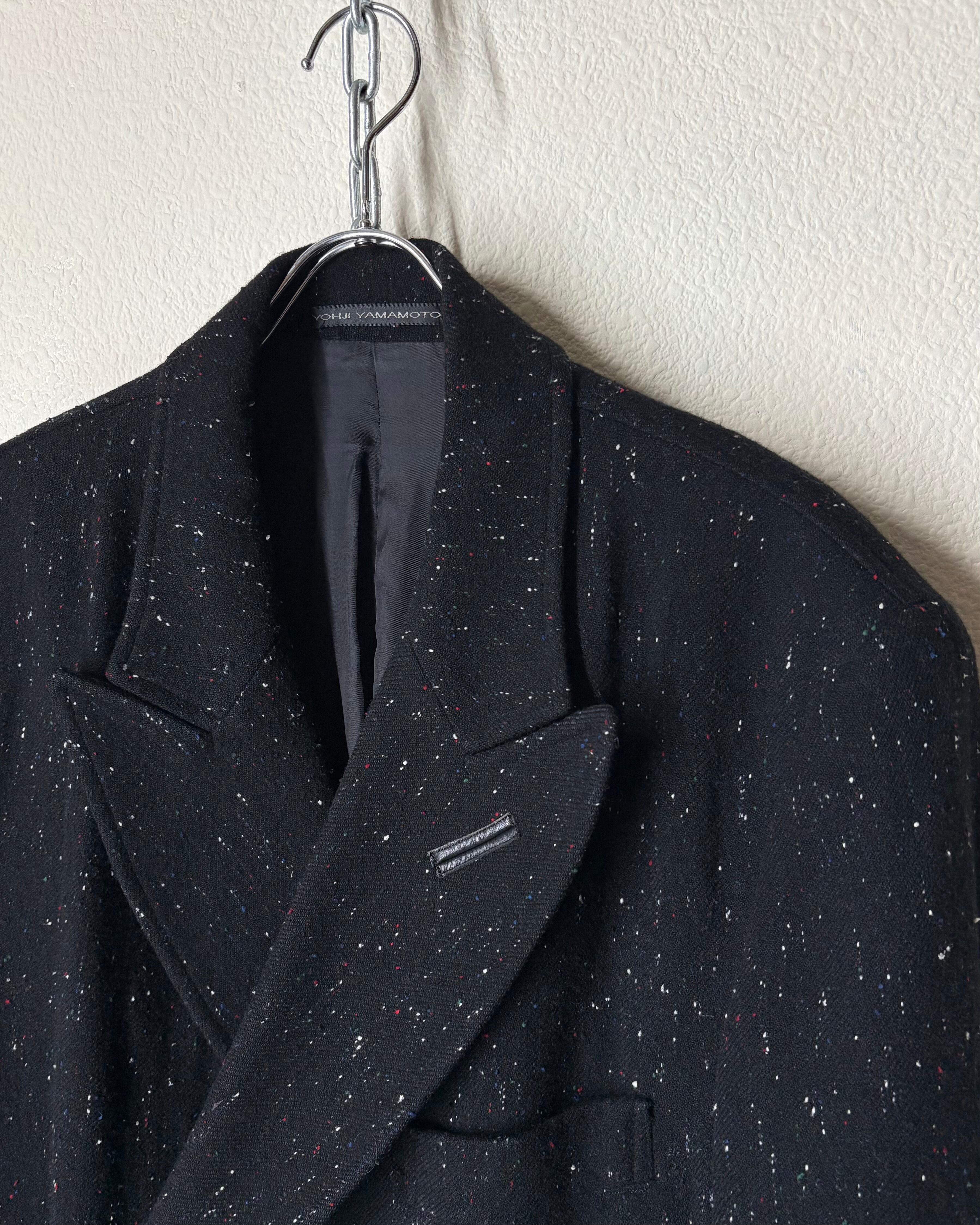04AW Y's for men (Yohji Yamamoto) Color-Nep Double Breasted Coat