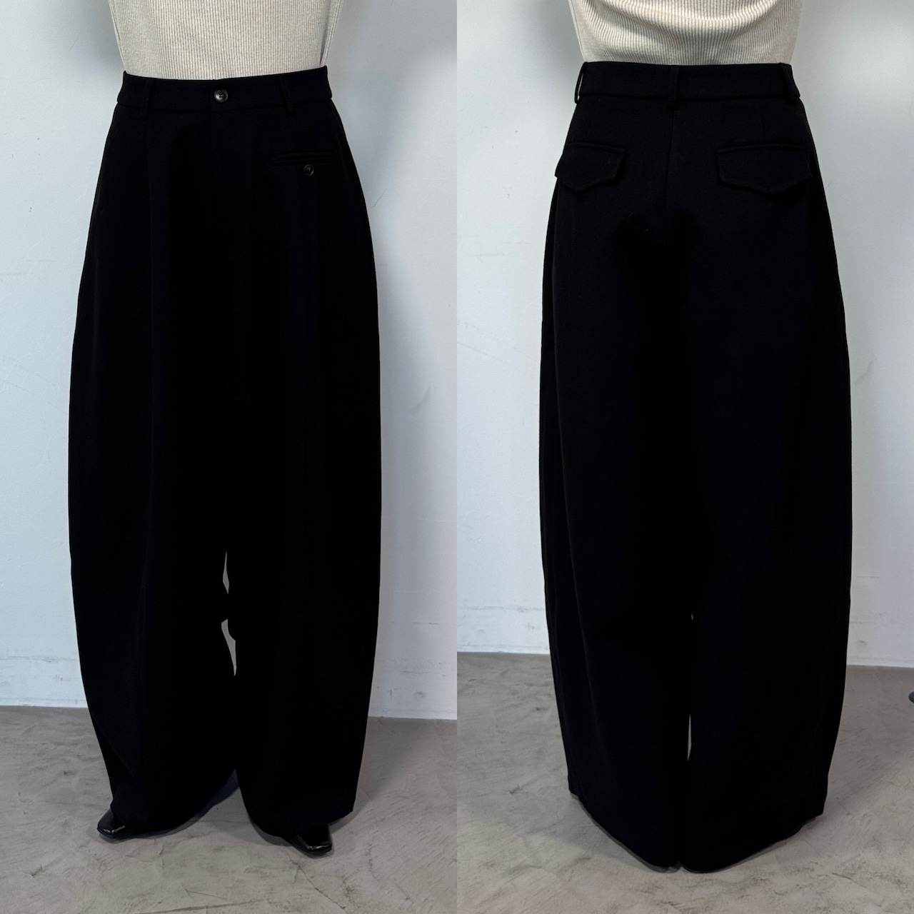 Tie belt wide curve PT/black
