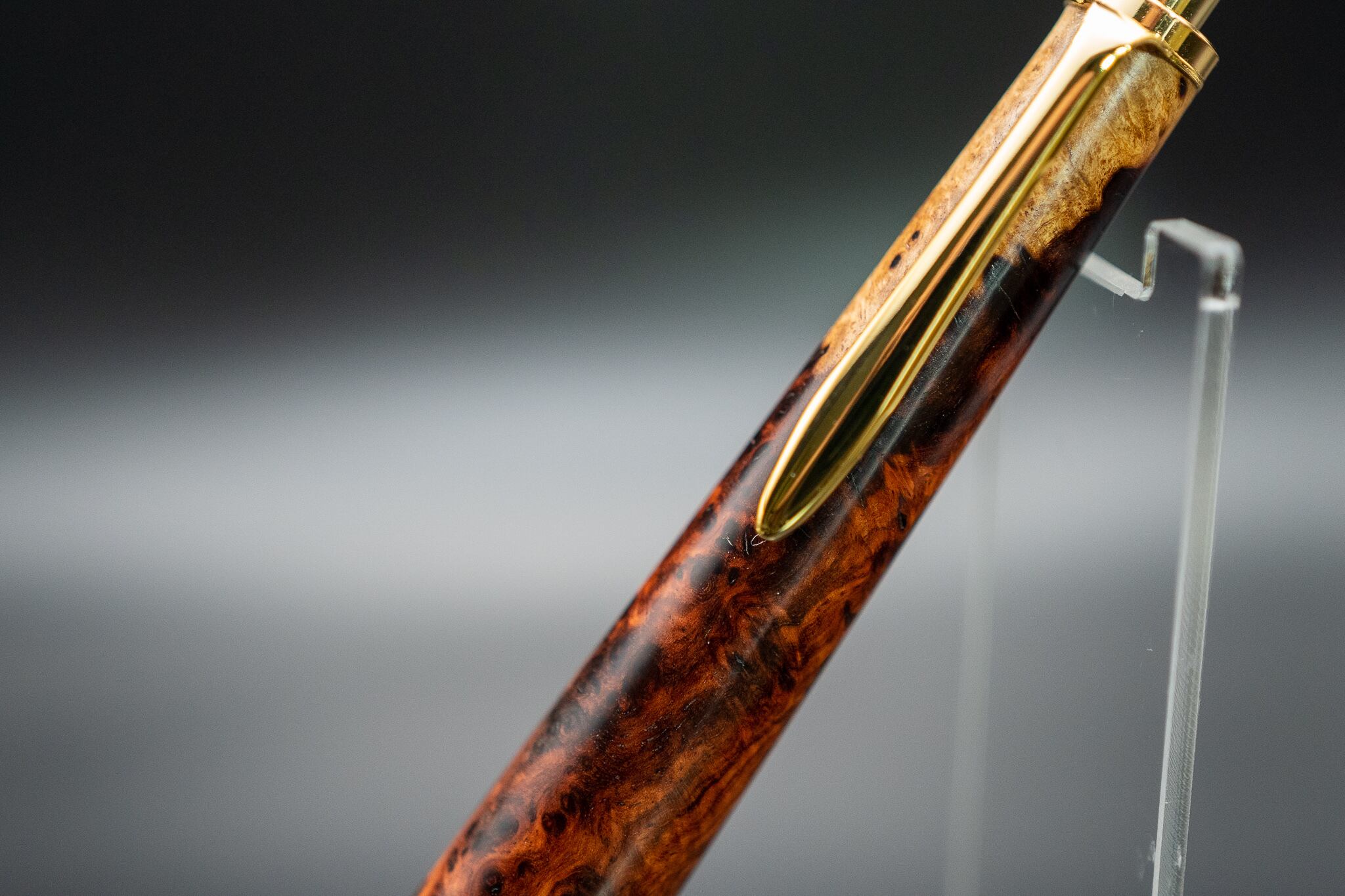 【朱色の銘木】 本花梨紅白 極上 gold MP